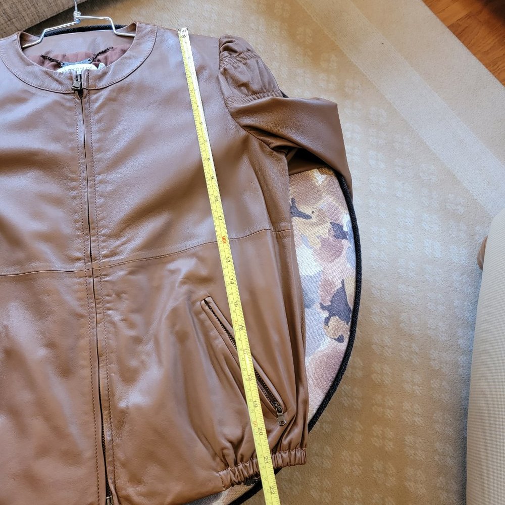 See by Chloe Caramel Color Leather Jacket/Coat-NWOT - Picture 12 of 13